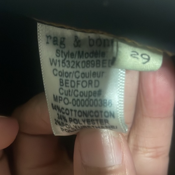 Rag & Bone Blue Skinny Jeans Sz 29 - Picture 3 of 4